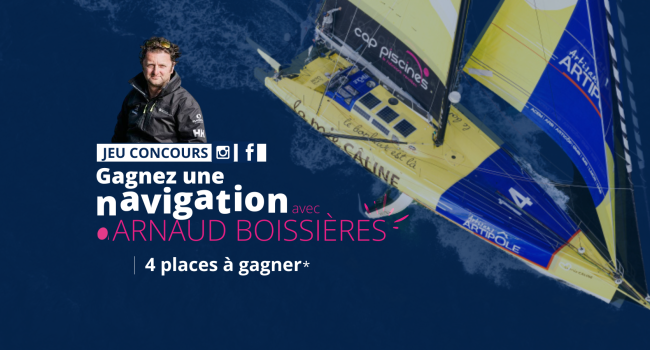 Règlement jeu concours – 4 places à gagner sur le bateau de la Team Arnaud Boissières